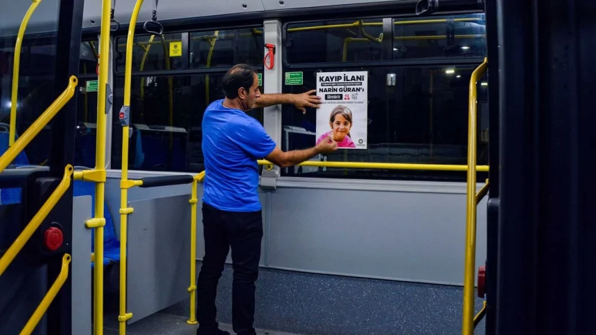 diyarbakirda belediye otobuslerine narinin afisleri asildi